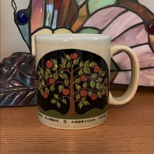 OTAGIRI Warren Kimble Folk Art apple tree coffee cup mug